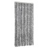 Cortina antimoscas chenilla gris negro y blanco 90x200