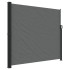 Toldo lateral retráctil gris antracita 180x500