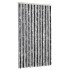 Cortina antimoscas chenilla gris y negro 100x200