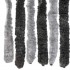 Cortina antimoscas chenilla gris y negro 100x200
