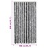 Cortina antimoscas chenilla gris y negro 100x200
