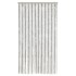 Cortina antimoscas chenilla gris claro y blanco 100x200