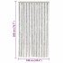 Cortina antimoscas chenilla gris claro y blanco 100x200