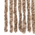 Cortina antimoscas chenilla beige y marrón oscuro 90x200