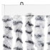 Cortina antimoscas chenilla gris claro y gris oscuro 100x200