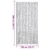 Cortina antimoscas chenilla gris claro y gris oscuro 100x200