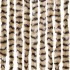 Cortina antimoscas chenilla beige y marrón 90x200