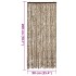 Cortina antimoscas chenilla beige y marrón 90x200