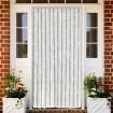 Cortina antimoscas chenilla gris claro y blanco 100x230 cm