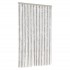 Cortina antimoscas chenilla gris claro y blanco 100x230
