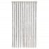 Cortina antimoscas chenilla gris claro y blanco 100x230