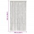 Cortina antimoscas chenilla gris claro y blanco 100x230