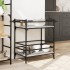 Carrito de cocina madera ingeniería gris Sonoma 82x40x78,5