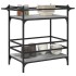 Carrito de cocina madera ingeniería gris Sonoma 82x40x78,5