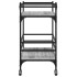 Carrito de cocina madera ingeniería gris Sonoma 82x40x78,5