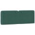 Cabecero de cama acolchado terciopelo verde oscuro 120