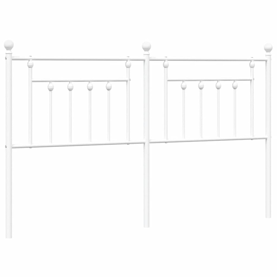 Cabecero de metal blanco 180