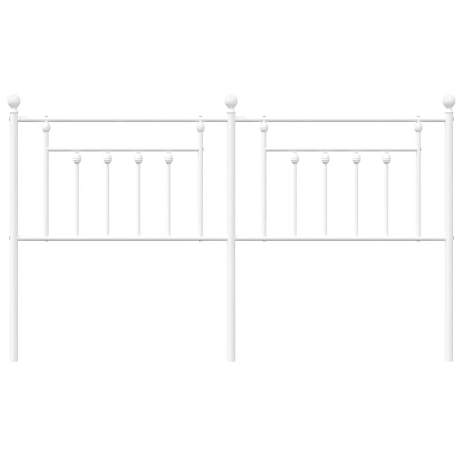 Cabecero de metal blanco 180