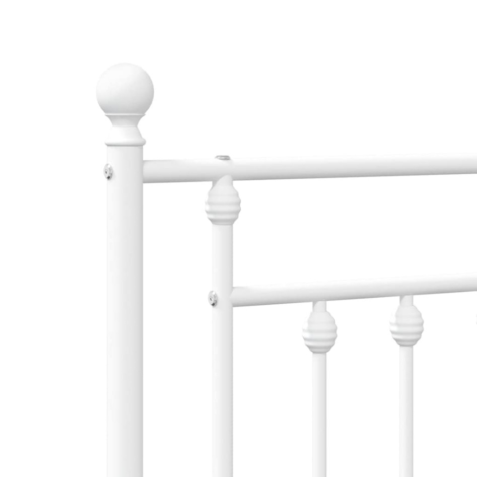 Cabecero de metal blanco 180