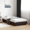Estructura de cama madera de ingeniería negra 75x190 cm