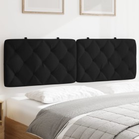 Cabecero de cama acolchado terciopelo negro 160