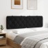 Cabecero de cama acolchado terciopelo negro 160