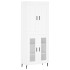 Aparador alto madera contrachapada blanco 69,5x34x180