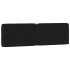 Cabecero de cama acolchado terciopelo negro 160