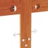 Cabecero de cama madera maciza de pino marrón cera 150