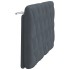 Cabecero de cama acolchado terciopelo gris oscuro 120
