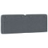 Cabecero de cama acolchado terciopelo gris oscuro 120