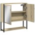 Armario con espejo de baño madera roble Sonoma 60x16x60