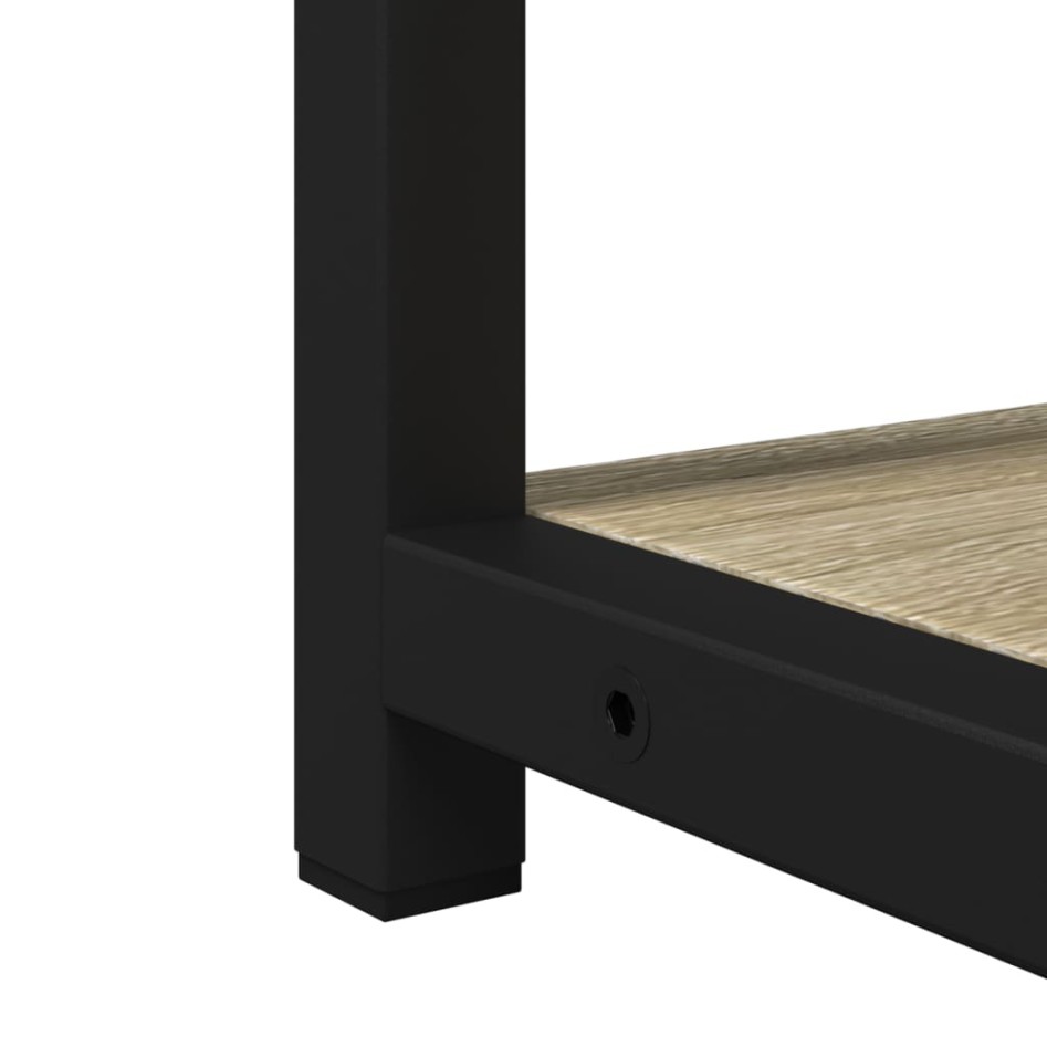 Armario con espejo de baño madera roble Sonoma 60x16x60