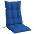 Cojines de silla con respaldo alto 4 uds tela Oxford azul