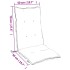 Cojines de silla con respaldo alto 4 uds tela Oxford azul