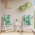 Cojines silla respaldo alto 2 uds tela Oxford estampado