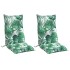 Cojines silla respaldo alto 2 uds tela Oxford estampado