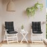 Cojines para silla con respaldo bajo 2 uds tela Oxford