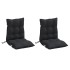 Cojines para silla con respaldo bajo 2 uds tela Oxford
