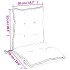 Cojines para silla con respaldo bajo 2 uds tela Oxford