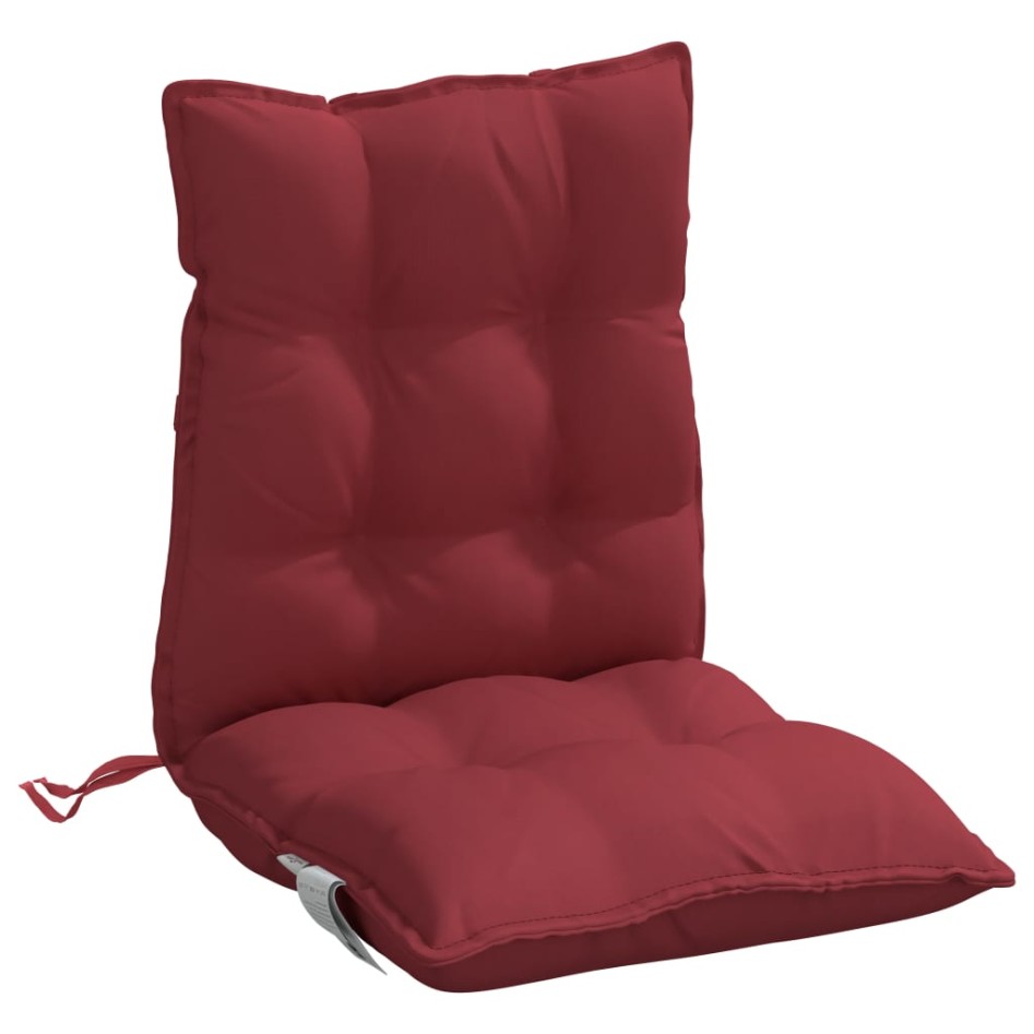 Cojines para silla respaldo bajo 4 uds tela Oxford rojo