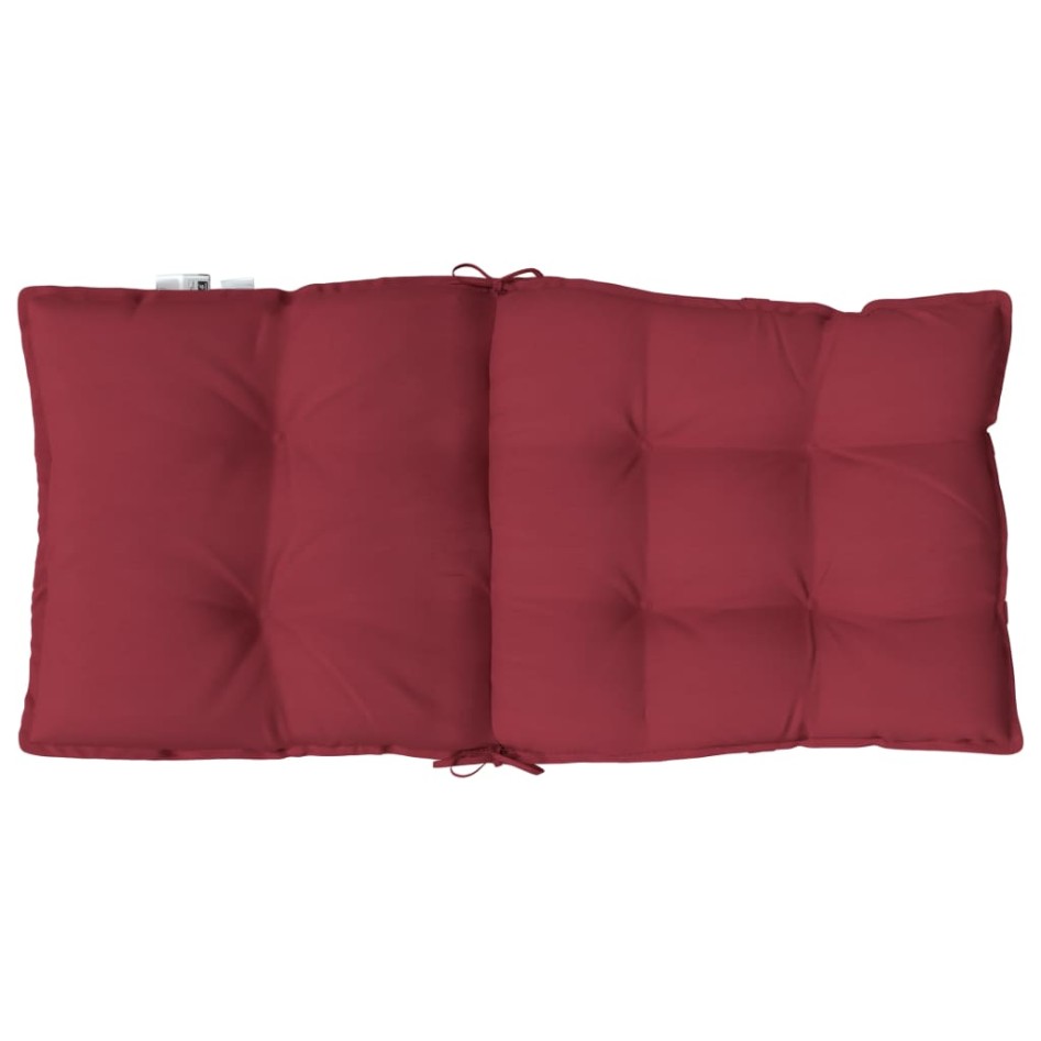 Cojines para silla respaldo bajo 4 uds tela Oxford rojo