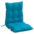 Cojines para silla respaldo bajo 4 uds tela Oxford azul