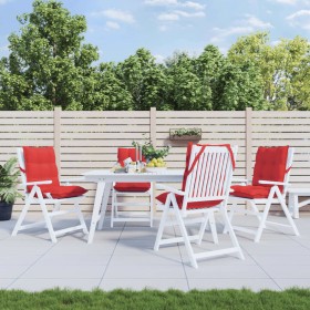 Cojines para silla con respaldo bajo 4 uds tela Oxford