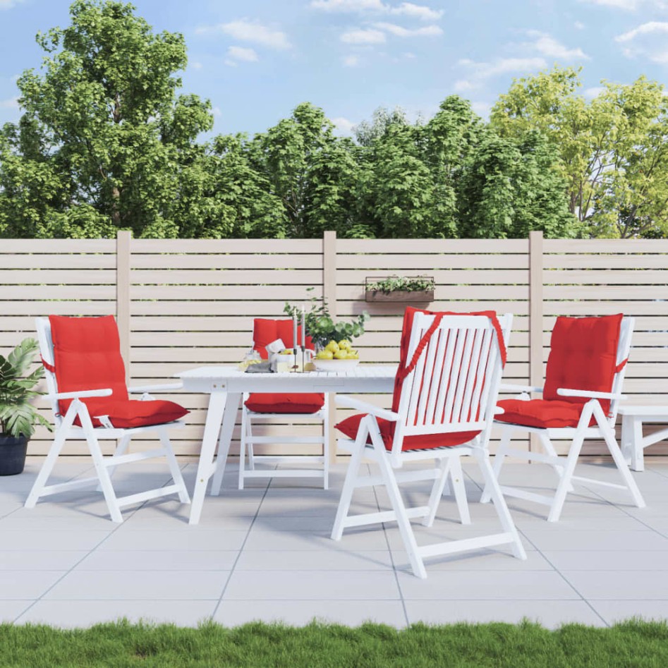 Cojines para silla con respaldo bajo 4 uds tela Oxford