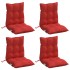 Cojines para silla con respaldo bajo 4 uds tela Oxford