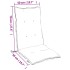 Cojines para silla respaldo alto 2 uds tela Oxford cuadros
