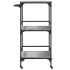 Carrito de cocina madera ingeniería gris Sonoma 60,5x50x105