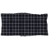 Cojines de silla respaldo bajo 4 uds tela Oxford cuadros