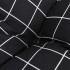 Cojines de silla respaldo bajo 4 uds tela Oxford cuadros